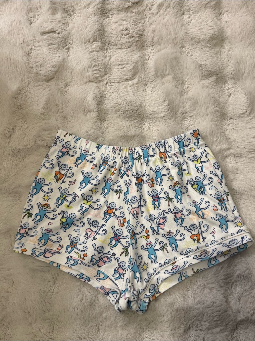 Roller Rabbit Palm Beach Exclusive Monkey Polo Pajama Shorts